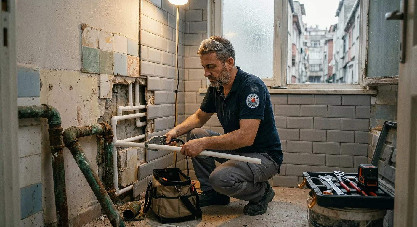 Eski Binalarda Tesisat Yenileme: Banyo Ve Mutfak Boru Değişimi